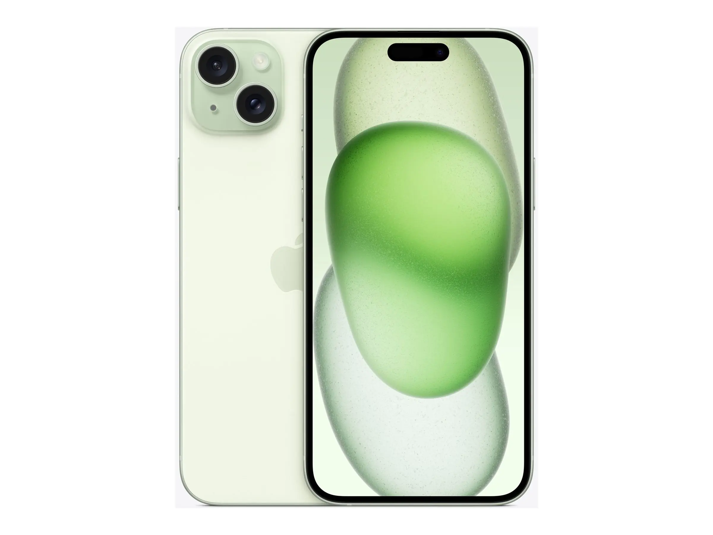 Apple iPhone 15 Plus - 5G Smartphone - Dual-SIM / Interner Speicher 128 GB - OLED-Display - 6.7" - 2796 x 1290 pixels - 2 x Rückkamera 48 MP, 12 MP - front camera 12 MP - grün