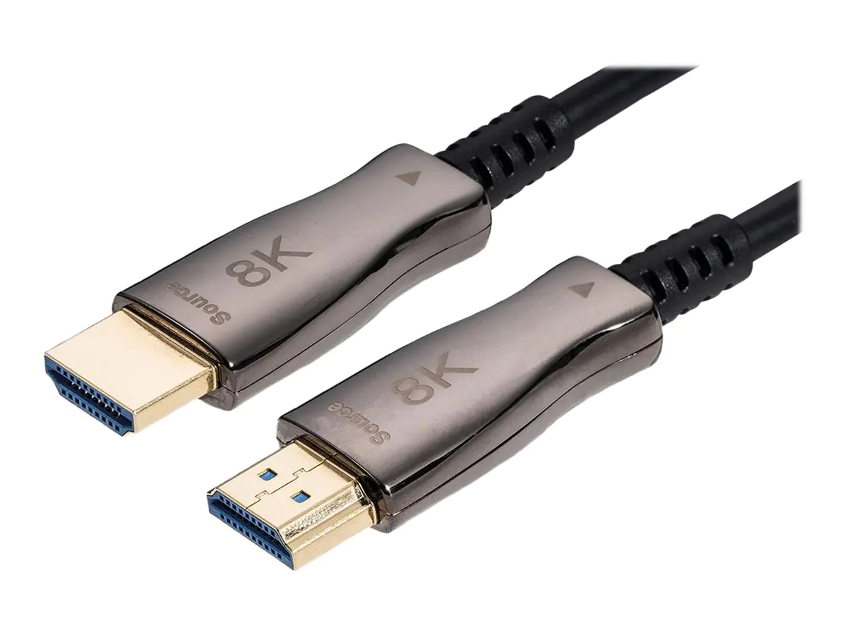 VALUE - Ultra High Speed - HDMI-Kabel mit Ethernet - HDMI männlich zu HDMI männlich - 30 m - abgeschirmt - Schwarz - aktiv, 8K Unterstützung, Unterstützung für 3D-Video