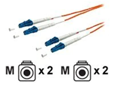 equip - Patch-Kabel - LC Multi-Mode (M) zu LC Multi-Mode (M) - 1 m - Glasfaser - 62,5/125 Mikrometer - orange
