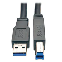 Tripp Lite 25ft USB 3.0 SuperSpeed Active Repeater Cable A Male/B Male 25' - USB-Kabel - USB Type B (M) zu USB Typ A (M) - USB 3.0 - 7.62 m - aktiv - Schwarz