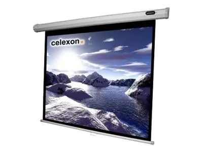celexon Economy Manual Screen - Leinwand - Deckenmontage möglich, geeignet für Wandmontage -