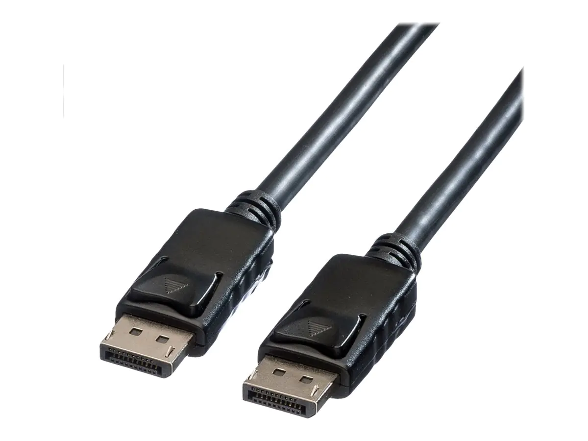 Roline - DisplayPort-Kabel - DisplayPort (M) eingerastet zu DisplayPort (M) eingerastet - DisplayPort 1.2 - 1.5 m - 4K Unterstützung - Schwarz