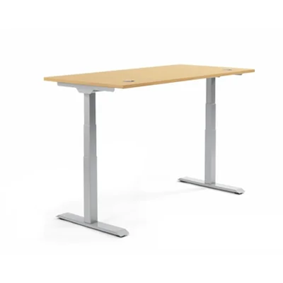 Schreibtisch FLEX MODUL Maße: 1.200 x 605-1.255 x 800 mm (B x H x T) Spanplatte, melaminharzbeschichtet buche