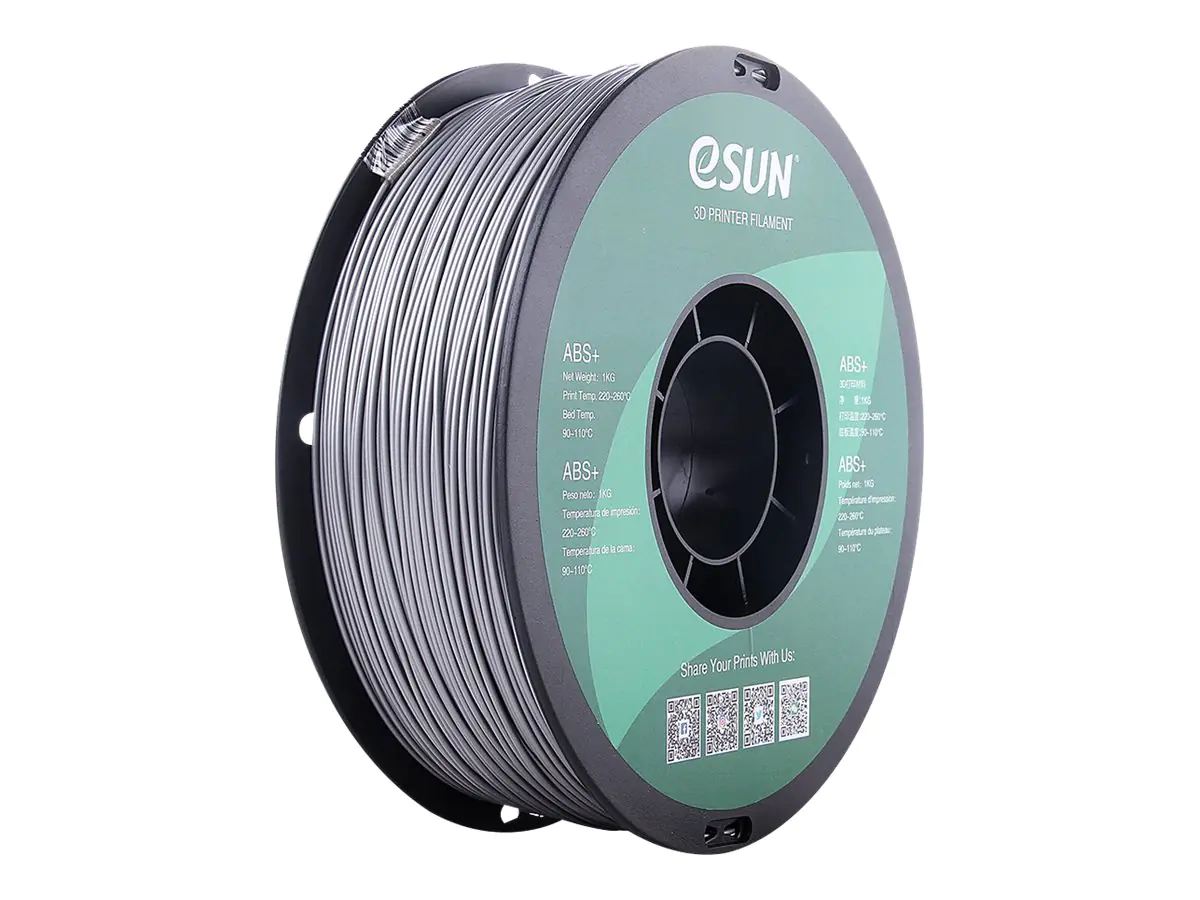 Esun - Silber - 1 kg - vakuumversiegelter Beutel - ABS+ filament (3D)