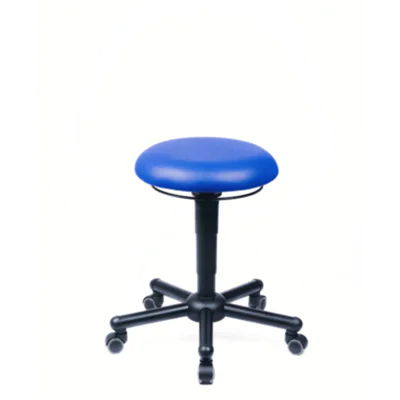 meychair Sitzhocker Assistant Pro A19 XXL Rundsitz blau Farbe des Fußkreuzes: schwarz