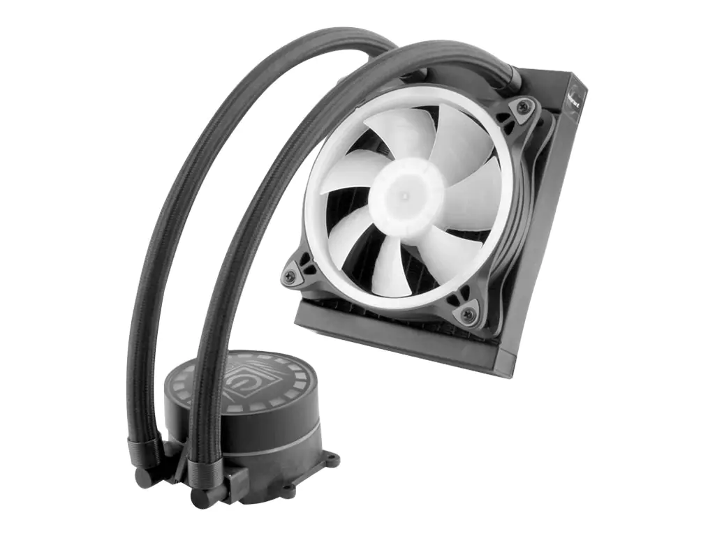 LC Power LC-CC-120-LICO-ARGB - Prozessor-Flüssigkeitskühlsystem - (für: LGA775, LGA1156, AM2, AM2+, LGA1366, AM3, LGA1155, AM3+, LGA2011, FM1, FM2, LGA1150, FM2+, LGA2011-3, LGA1151, AM4, LGA2066) - Kupfer - 120 mm - Schwarz