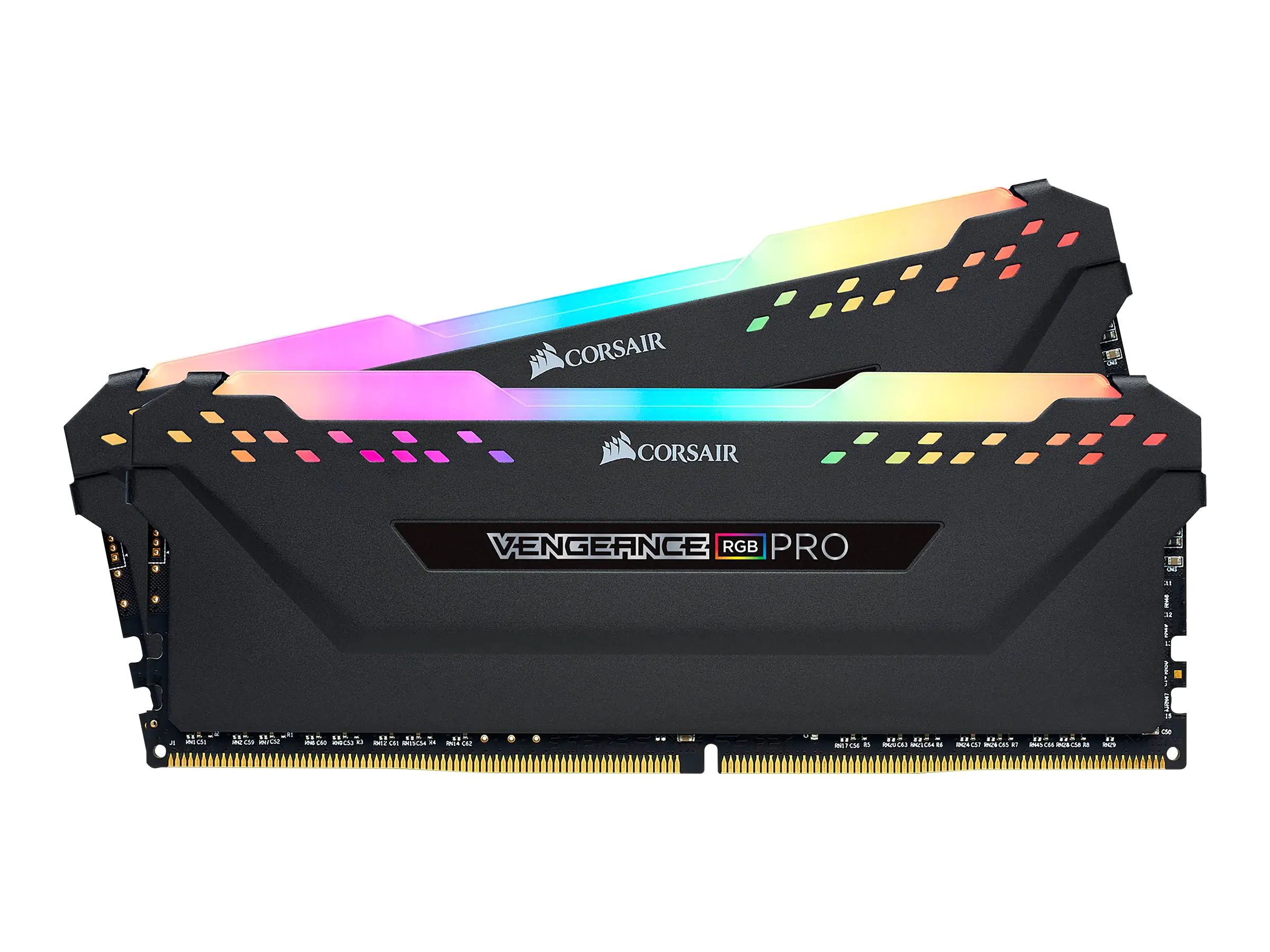 CORSAIR Vengeance RGB PRO - DDR4 - Kit - 32 GB: 2 x 16 GB - DIMM 288-PIN - 3000 MHz / PC4-24000 - CL16 - 1.35 V - ungepuffert - non-ECC - Schwarz