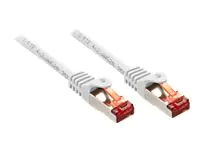 Lindy Basic - Patch-Kabel - RJ-45 (M) zu RJ-45 (M) - 10 m - SFTP, PiMF - CAT 6 - geformt, ohne Haken, verseilt - weiß