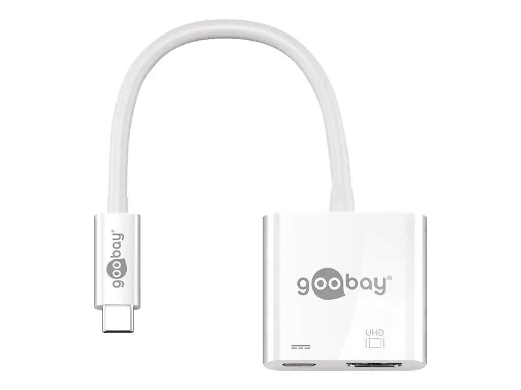 goobay - Externer Videoadapter - USB-C - HDMI - weiß