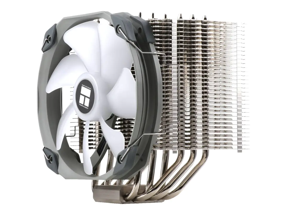 Thermalright HR-02 Plus - Prozessor-Luftkühler - (für: LGA1156, LGA1155, LGA2011, LGA1150, LGA1151, AM4, LGA2066, LGA1200, LGA1152) - vernickelter Kupfersockel mit Aluminiumlamellen - 140 mm