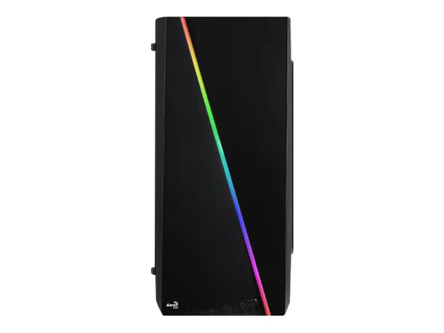 AeroCool Cylon Mini - Tower - micro ATX - Seitenteil mit Fenster (Acryl) - keine Spannungsversorgung (ATX / PS/2) - Schwarz - USB/Audio