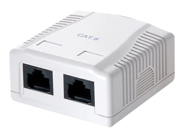 LogiLink Wanddose - CAT 6 - UTP - RJ-45 X 2