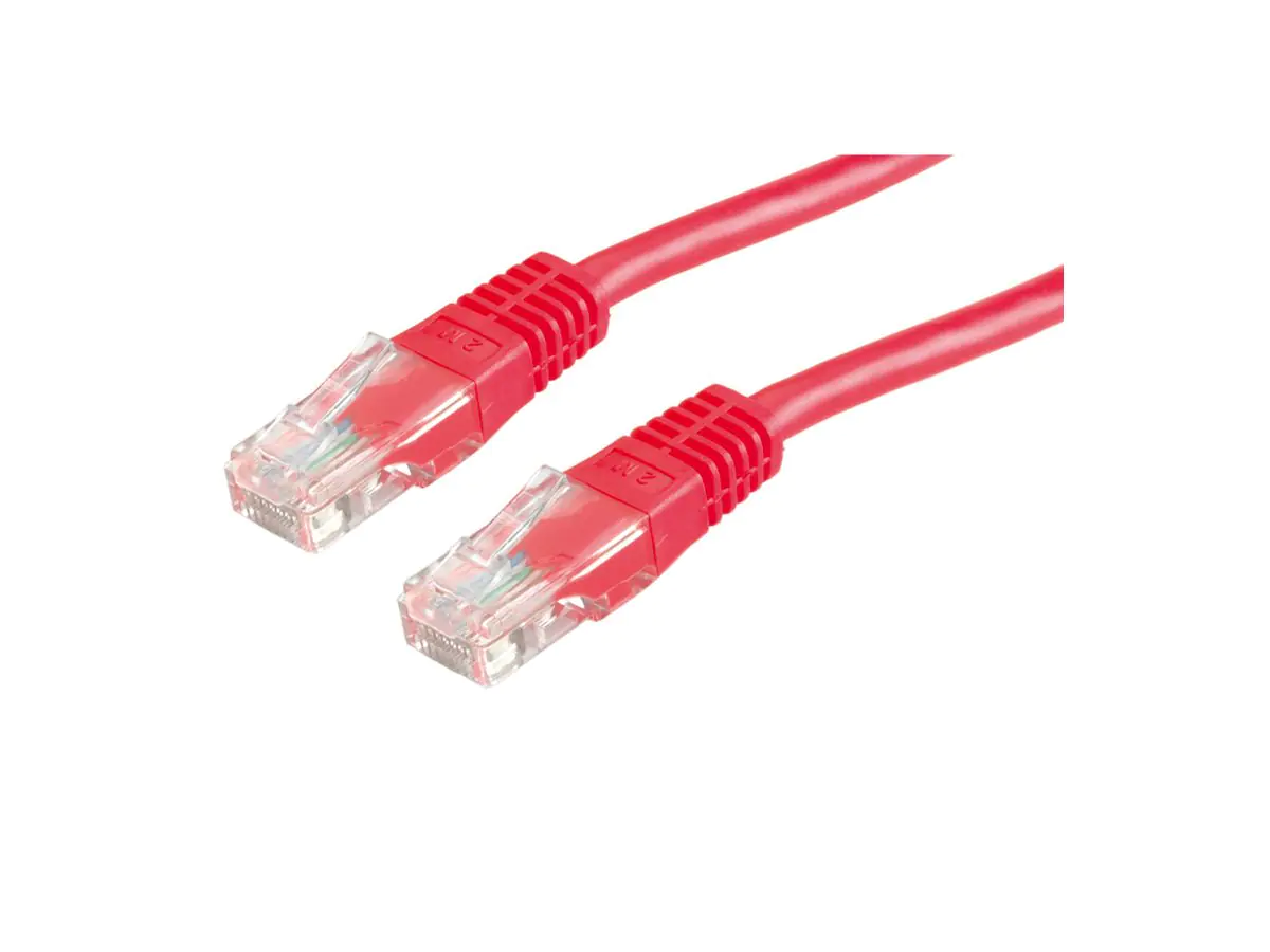 Roline - Patch-Kabel - RJ-45 (M) zu RJ-45 (M) - 3 m - UTP - CAT 5e - Rot