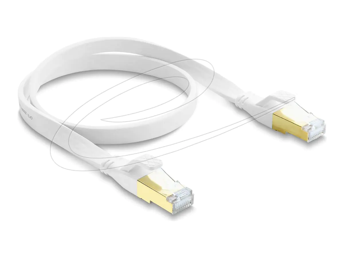 Delock RJ45 Flachband Patchkabel Cat.8.1 U/FTP 40Gbps - Netzwerk - CAT 8