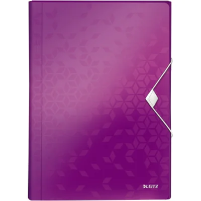 Leitz Fächermappe WOW 45890062 DIN A4 6Fächer PP violett