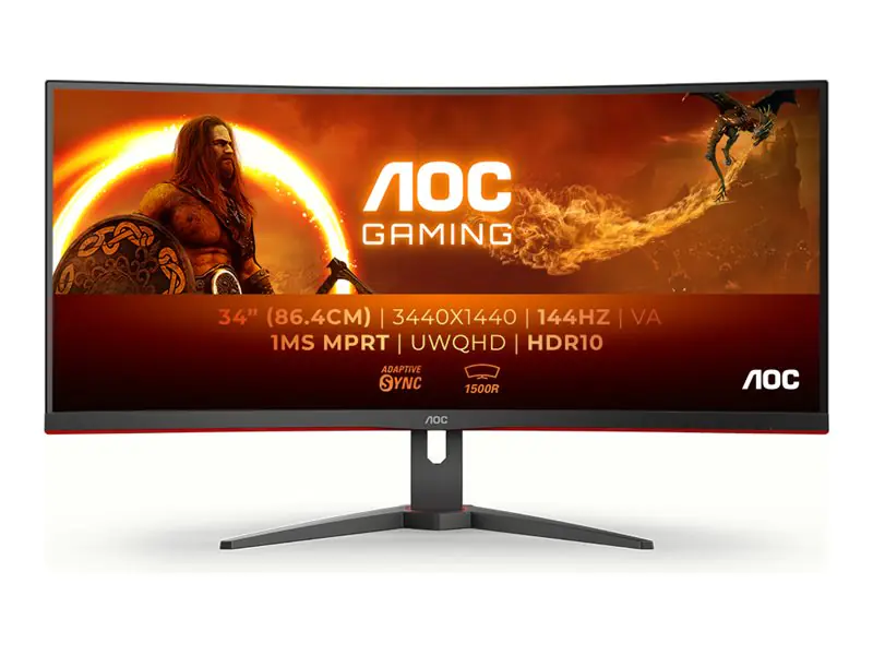 AOC Gaming CU34G2XE/BK - LED-Monitor - Gaming - gebogen - 86.4 cm (34")