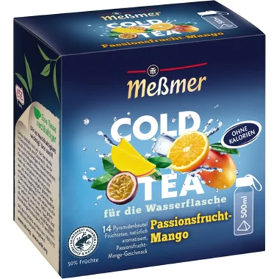 Meßmer Tee Cold Passionsfrucht-Mango 14 Btl./Pack.