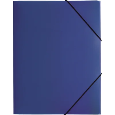 PAGNA Gummizugmappe 21613-07 DIN A4 PP 3Klappen blau