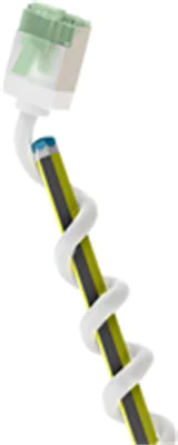 Goobay Ultraflexibles CAT 8.1 Patchkabel slim U/FTP weiß - extrakurze Stecker 99.9%