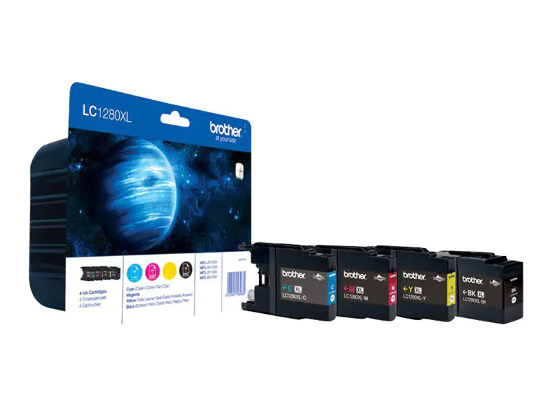 Brother LC1280XL Value Pack - 4er-Pack - Schwarz LC1280XLVALBPDR