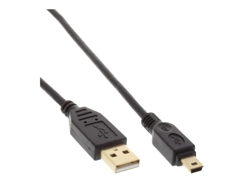 InLine - USB-Kabel - Mini-USB, Typ B (M) zu USB (M) - USB 2.0 - 1.5 m - Schwarz