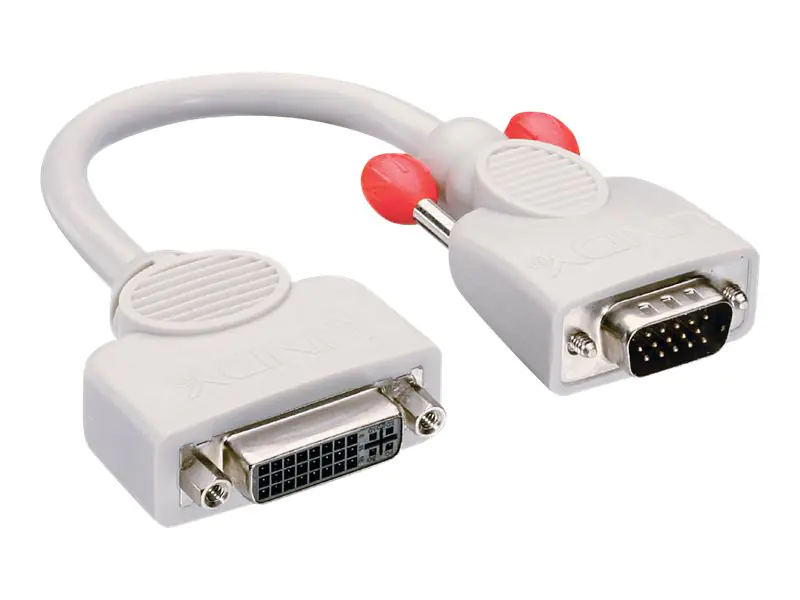 Lindy Premium - Display-Adapter - DVI-I (W) zu HD-15 (VGA) (M) - 0.2 m