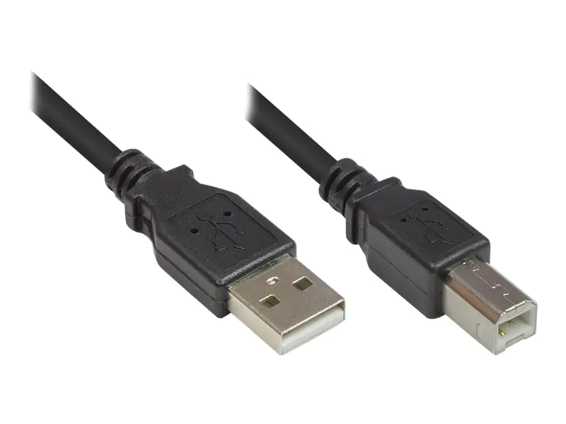 Good Connections - USB-Kabel - USB (M) bis USB Typ B (M) - USB 2.0 - 1 m - Schwarz