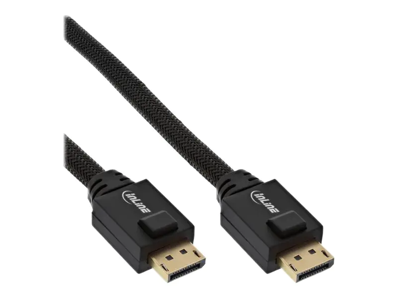 InLine - DisplayPort-Kabel - DisplayPort (M) zu DisplayPort (M) - DisplayPort 1.2 - 20 m - 4K Unterstützung, aktiv - Schwarz