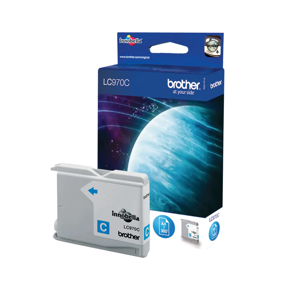 Brother LC970C - Cyan - Original - Tintenpatrone - für Brother DCP-135C, DCP-150C, DCP-153C, DCP-157C, MFC-235C, MFC-260C
