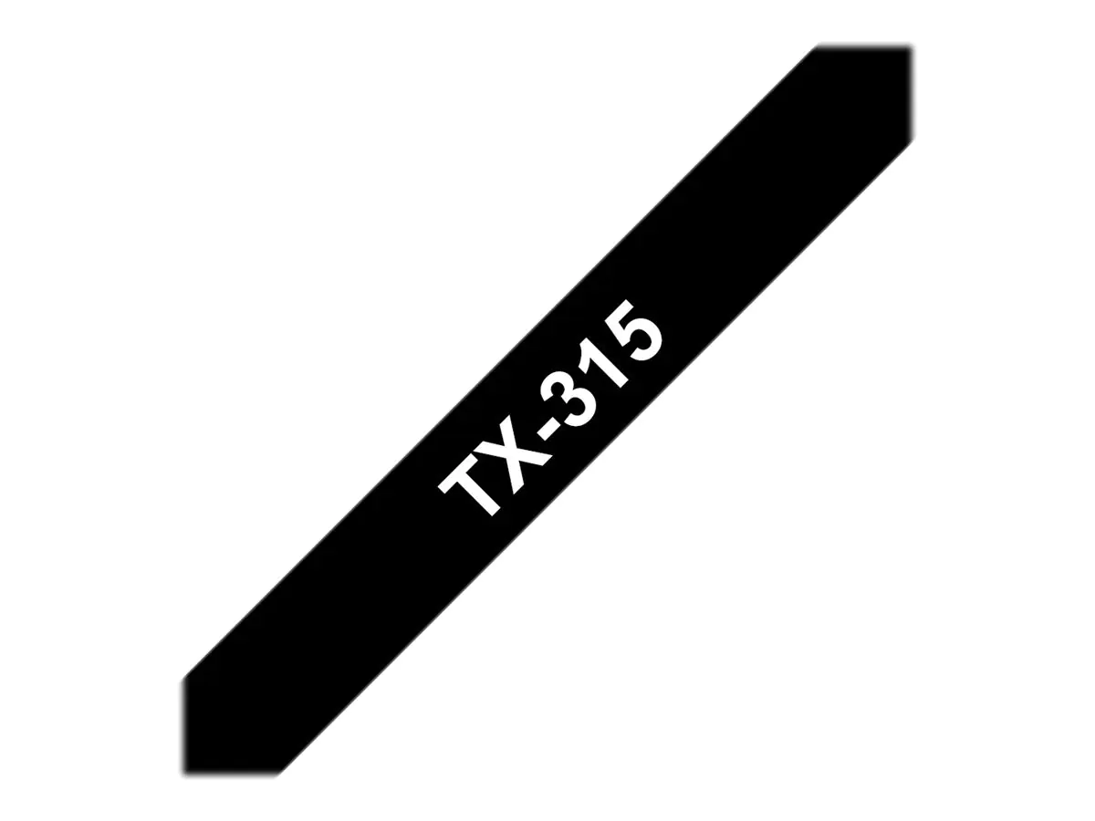 Brother - Schwarz, weiß - Rolle (0,6 cm x 15,2 m) 1 Kassette(n) laminiertes Band - für P-Touch PT-7000, PT-8000, PT-PC