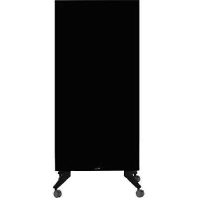 LEGAMASTER Mobiles Glasboard 90x175cm schwarz, Schwarz, Stahl, 950 mm, 1750 mm, 39 mm, 64,2 kg 7-105200
