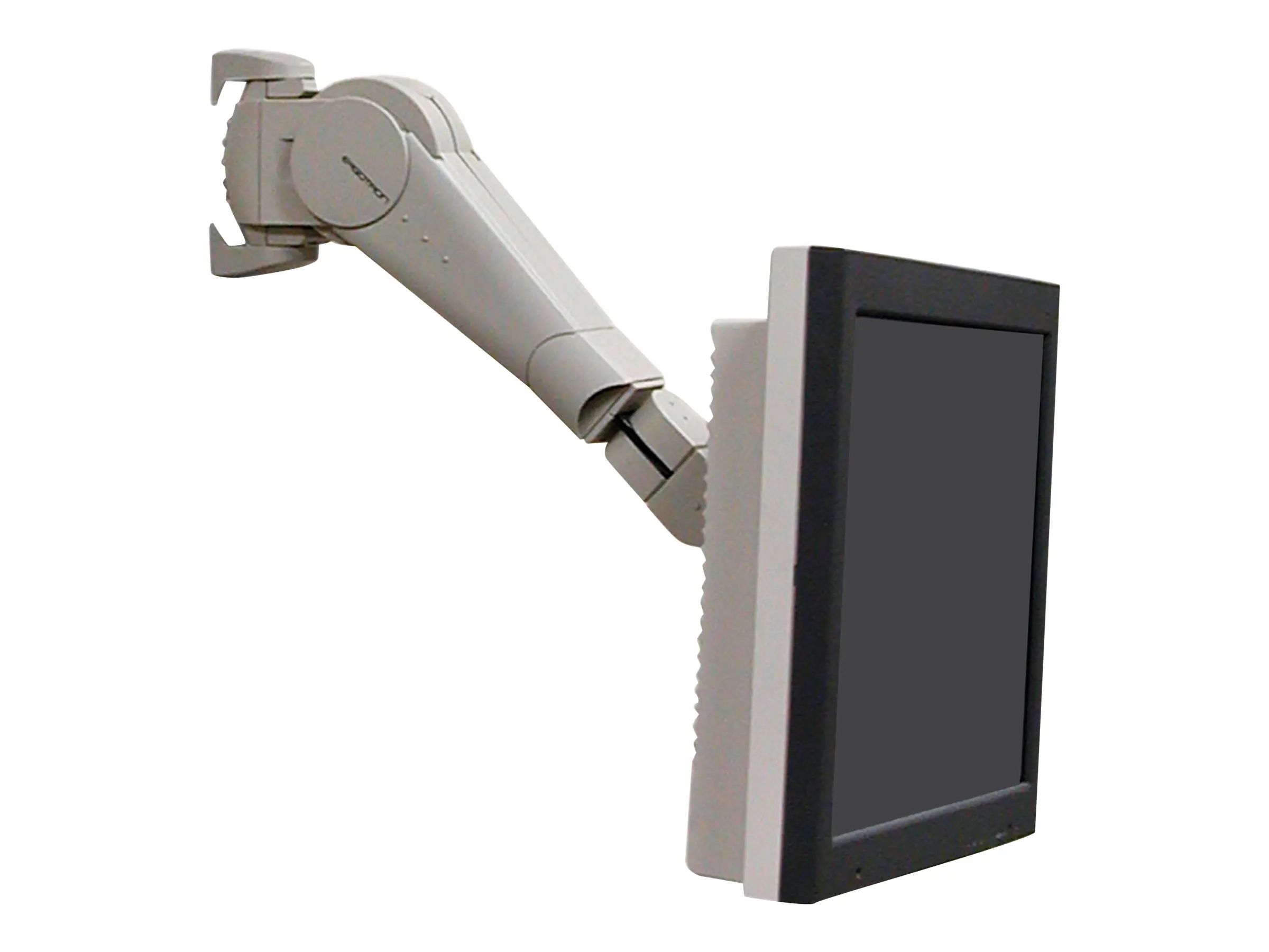 Ergotron 400 Series - Befestigungskit (Gelenkarm, Basis, VESA Adapterplatte) - für LCD-Display - Grau - Bildschirmgröße: bis zu 81,3 cm (bis zu 32 Zoll) - Wandmontage - für Ergotron 400 Series
