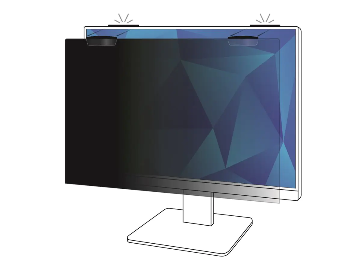 3M Blickschutzfilter für Bildschirme - entfernbar - magnetisch - 61 cm (24")