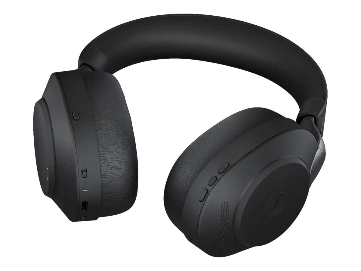 Jabra Evolve2 85 MS Stereo - Headset - ohrumschließend - Bluetooth - kabellos, kabelgebunden - aktive Rauschunterdrückung - 3,5 mm Stecker - Geräuschisolierung - Schwarz - Zertifiziert für Microsoft Teams