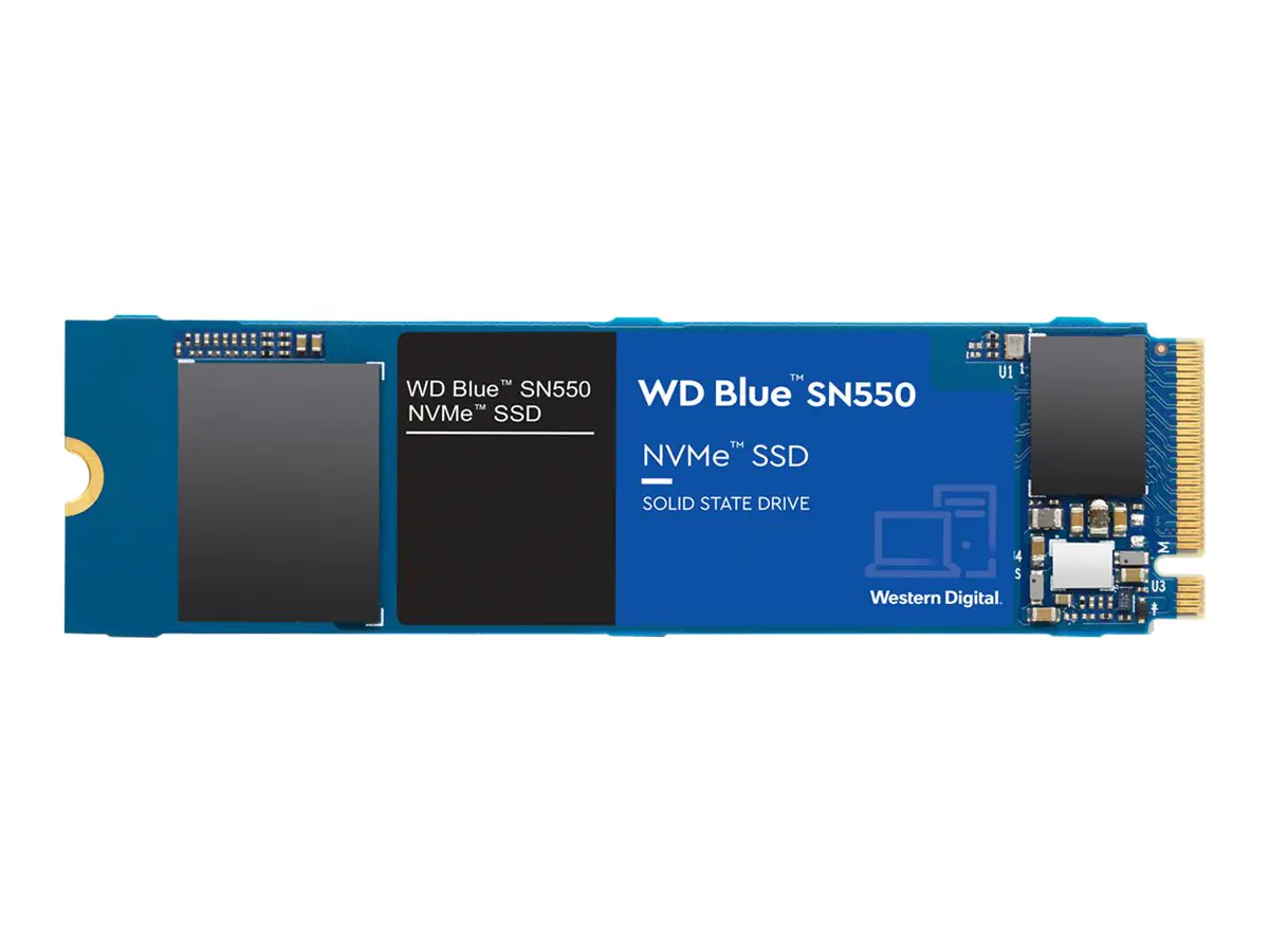 WD Blue SN550 NVMe SSD WDS250G2B0C - SSD - 250 GB - intern - M.2 2280 - PCIe 3.0 x4 (NVMe) - für Intel Next Unit of Computing 11 Essential Kit - NUC11ATKPE