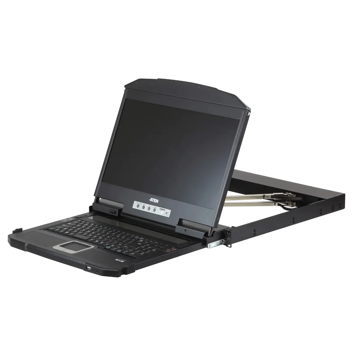 ATEN CL3800NW Konsole F USB HDMI DVI VGA Tastatur Französisch Full HD - KVM-Konsole - DVI