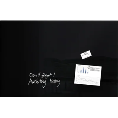 SIGEL Magnetboard Artverum GL140 100x65cm Glas schwarz