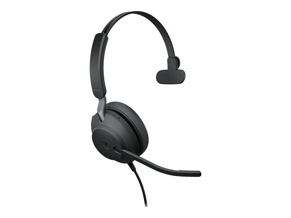 Jabra Evolve2 40 MS Mono - Headset - On-Ear - konvertierbar - kabelgebunden - USB-A - Geräuschisolierung - Zertifiziert für Microsoft Teams
