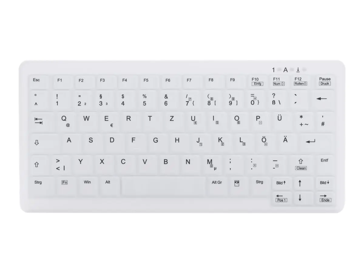 Active Key MedicalKey AK-C4110 - Tastatur - kabellos - 2.4 GHz - QWERTZ - Deutsch - weiß