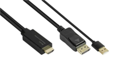 Good Connections HDMI-DP010 - 1 m - HDMI Typ A (Standard) - DisplayPort - Männlich - Männlich - G