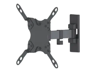 Manhattan TV & Monitor Mount, Wall, Tilt and Swivel, 1 screen, Screen Sizes: 13-42", Black, VESA 75x75 to 200x200mm, Max 20kg, Swivel with 2 pivots, Lifetime Warranty - Klammer - für LCD-Display - Stahl - Schwarz - Bildschirmgröße: 33-106.7 cm (13"-42") -