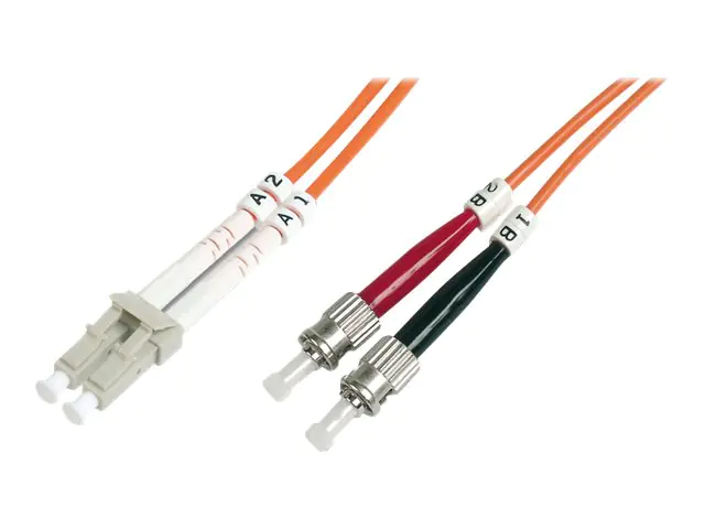 Digitus - Patch-Kabel - LC Multi-Mode (M) zu ST multi-mode (M) - 1 m - Glasfaser - 62,5/125 Mikrometer - OM1 - geschirmt, halogenfrei - orange