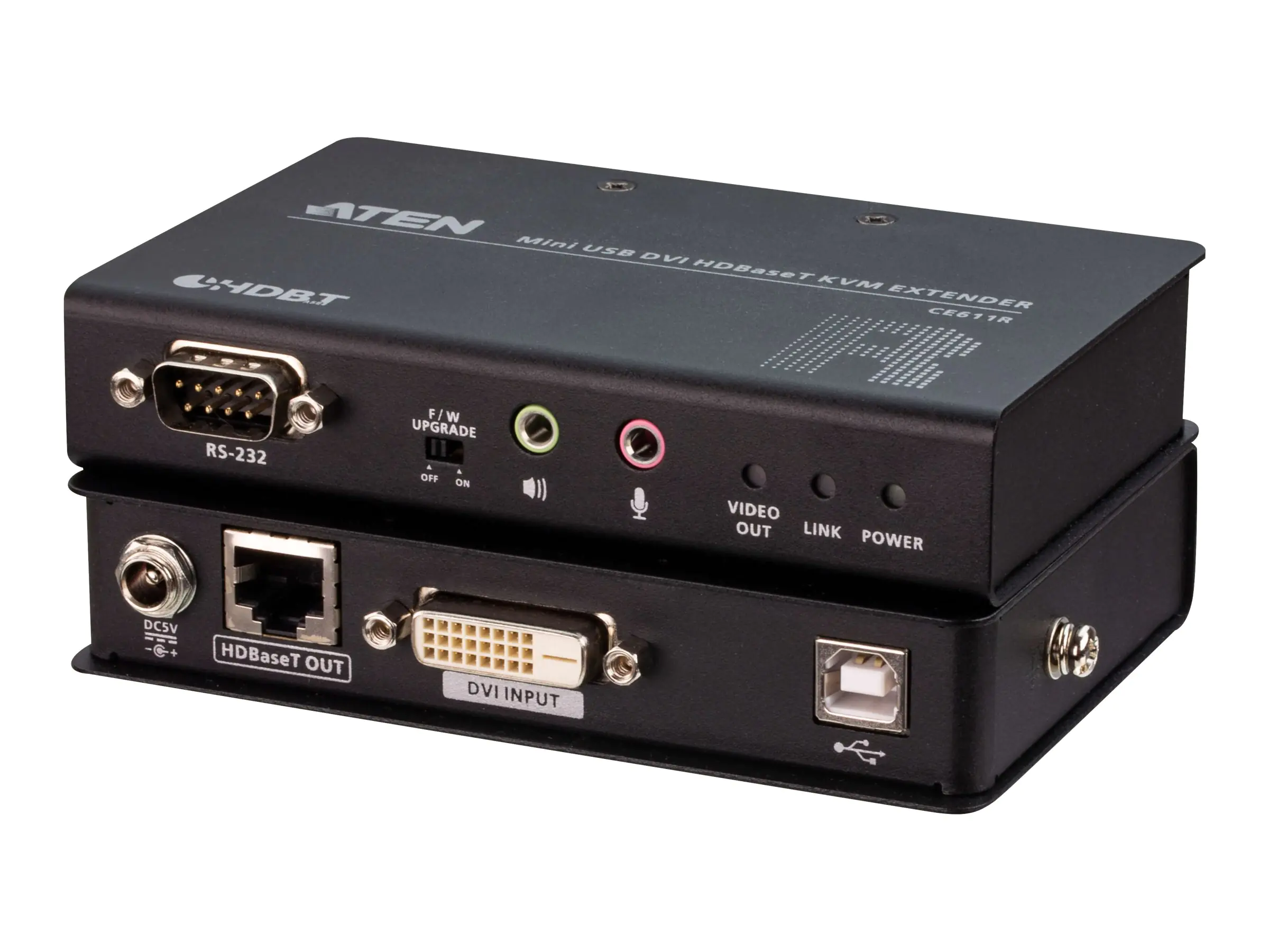 ATEN CE611 - Sender und Empfänger - KVM-/Audio-/serieller Extender - HDBaseT - USB - bis zu 100 m