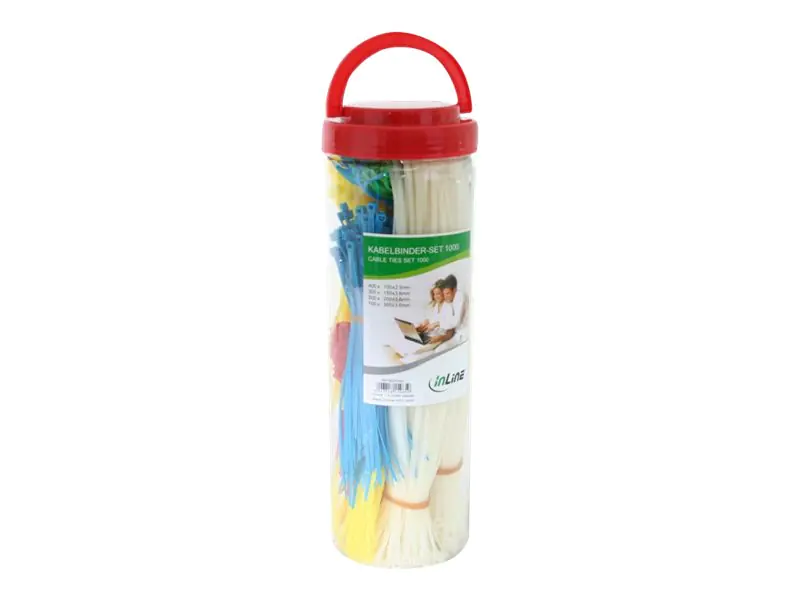 InLine - Kabelbinder-Kit - Blau, Gelb, Rot, grün