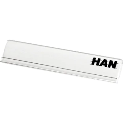 HAN Beschriftungsclip 6,2 x 1,4 cm (B x H) Hart-PVC transparent 10 St./Pack.