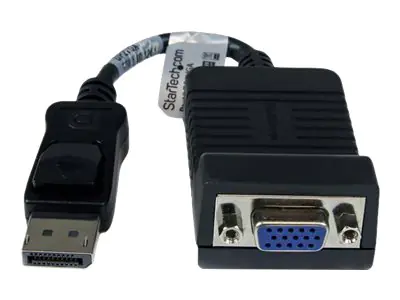 StarTech DisplayPort auf VGA Video Adapter - DP 20 Pin (St) zu VGA 15 Pin (Bu) Konverter - 1920x1200 - Display-Adapter - DisplayPort (M) zu HD-15 (VGA) (W) - 25 cm - eingerastet - für P/N: DK30C2DAGPD, MST14DP123DP, TB32DP14, TB32DP2T, TB3DK2DPM2, TB3DOCK