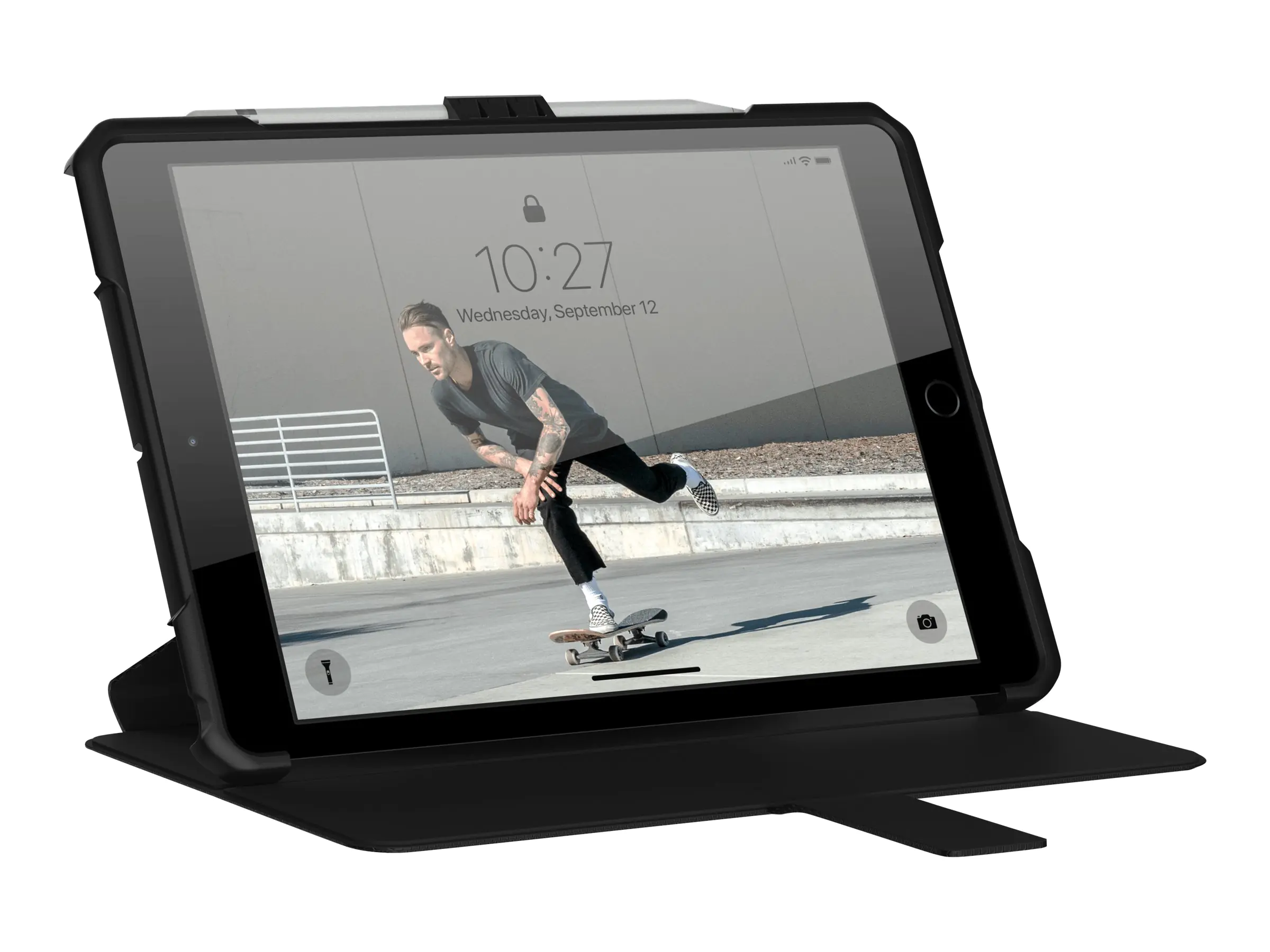 Urban Armor Gear UAG Rugged Case for iPad 10.2-in (7/8 Gen, 2019/2020) - Metropolis Black - Flip-Hülle für Tablet - composite - Schwarz - 10.2" - für Apple 10.2-inch iPad (7. Generation, 8. Generation) 121916B14040