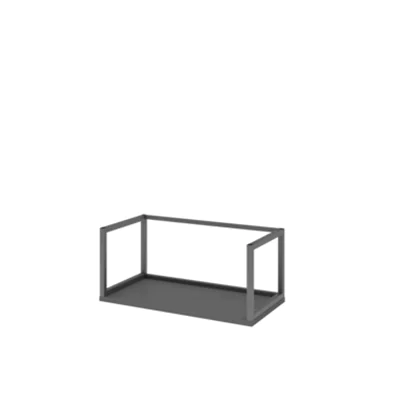 Hammerbacher Aufsatzregal FlexWall Hammerbacher Regalsystem FlexWall 800 x 352 x 400 mm (B x H x T) Holz graphit