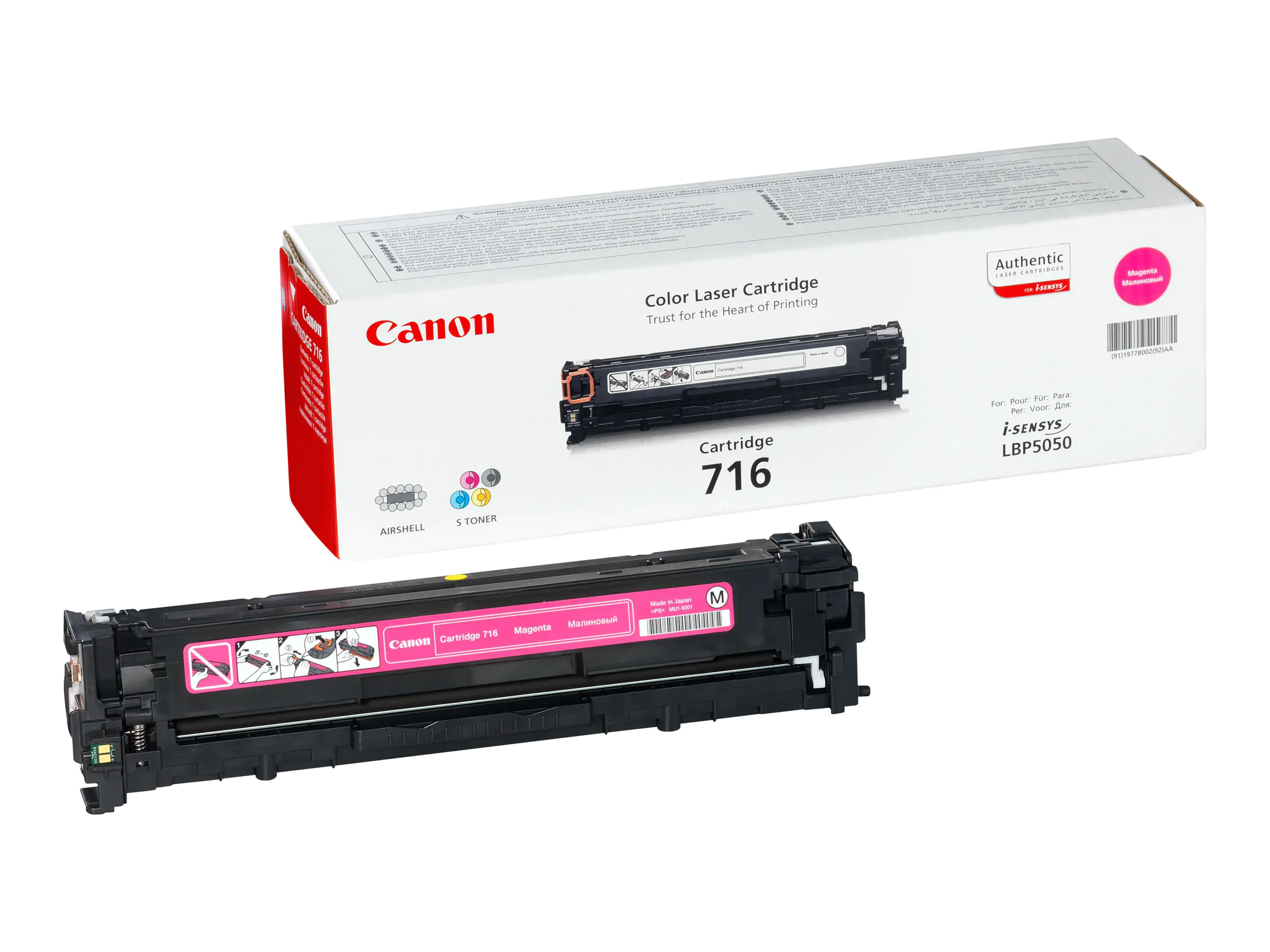 Canon 716 Magenta - Magenta - Original - Tonerpatrone - für i-SENSYS LBP5050, LBP5050N, MF8030CN, MF8040Cn, MF8050CN, MF8080Cw