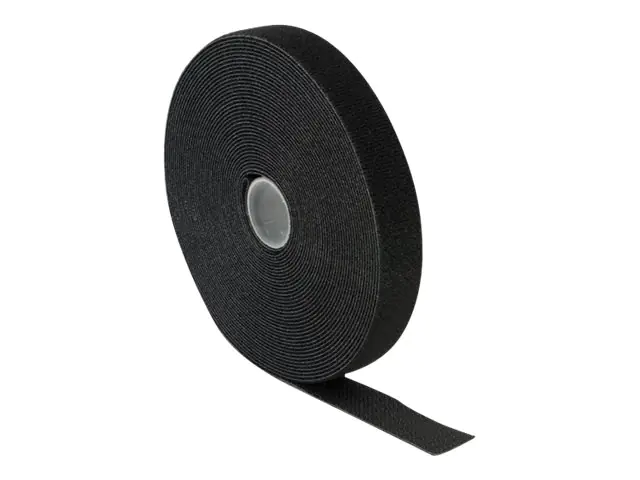 DeLOCK - Klettverschluss - 10 m - Schwarz